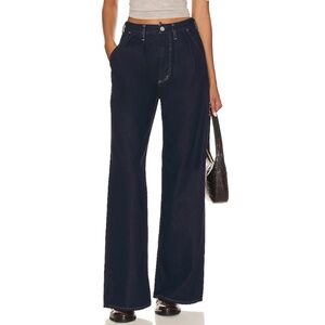 Citizens of Humanity Maritzy Pleated Indigo Wash Wide Leg Trouser Jeans Size 30